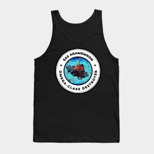 EAS Agamemnon - Omega-Class Destroyer - Black - Sci-Fi - B5 Tank Top